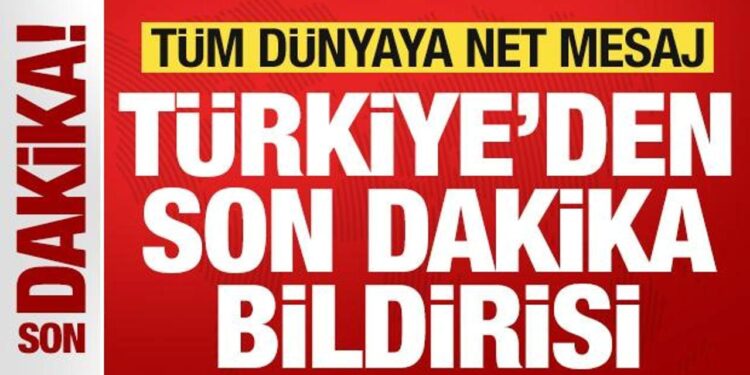 Kritik MGK toplantısı sonrası Türkiye’den son dakika bildirisi! Tüm dünyaya mesaj
