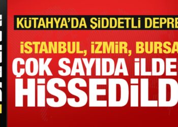 Kütahya’da 5.4 büyüklüğünde deprem! İstanbul dahil birçok ilde hissedildi