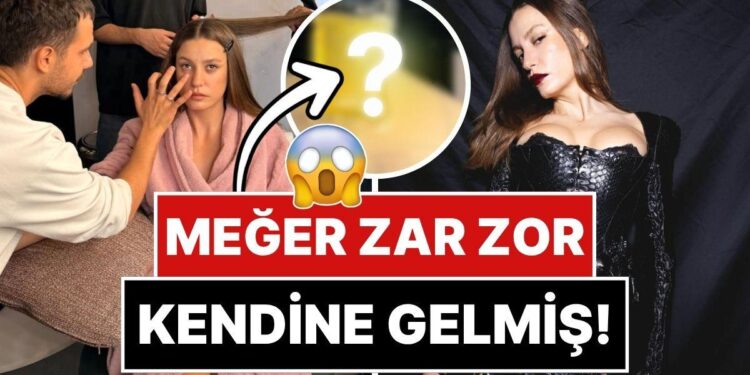 Meğer Zar Zor Kendine Gelmiş: Serenay Sarıkaya’nın Harper’s Bazaar Gecesine Serumla Hazırlandığı Ortaya Çıktı!