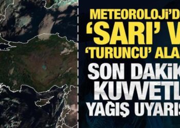 Meteoroloji’den sarı ve turuncu alarm! Son dakika kuvvetli yağış uyarısı!