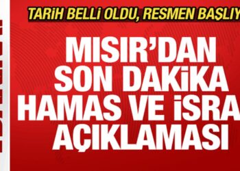 Mısır’dan son dakika İsrail ve Hamas açıklaması! Tarih verdiler! Resmen başlıyor