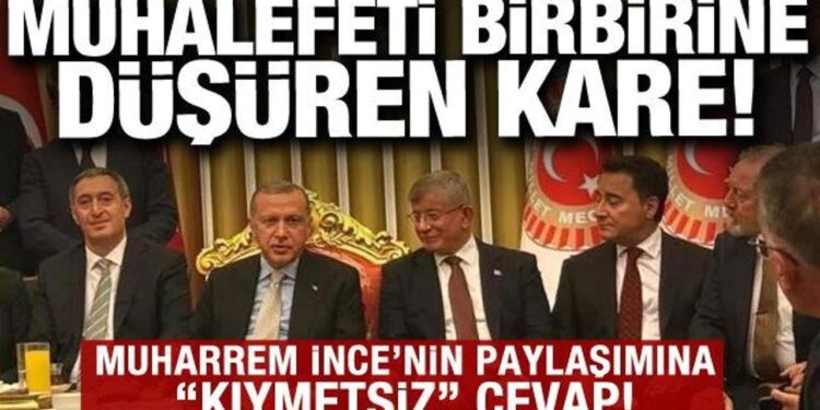 Muhalefet o fotoğraf ile birbirine düştü: Muharrem İnce’nin paylaşımına Babacan’dan tepki