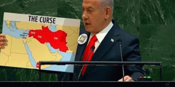 Netanyahu, BM’de kürsüye haritasıyla çıktı! İçlerinden bir ülke dikkat çekti