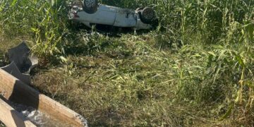 Otomobil mısır tarlasına devrildi: 1 ölü, 1 yaralı!