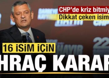 Parti krizlerle boğuşuyor! CHP’de 16 isim ihraç kararı!
