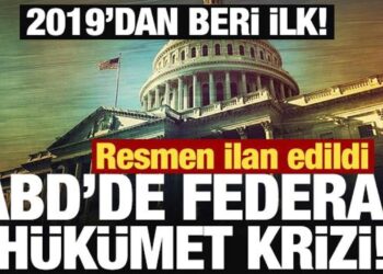 Resmen ilan edildi: ABD’de federal hükümet krizi!