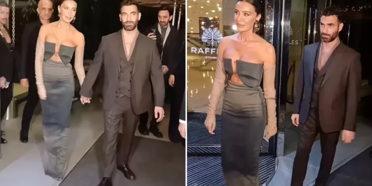 Sıla’nın yürüyüşü ve elbisesi lansmana damga vurdu