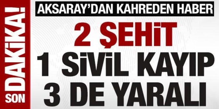 SON DAKİKA: Aksaray’da kaza: 2 asker şehit, 1 sivil öldü, 3 yaralı