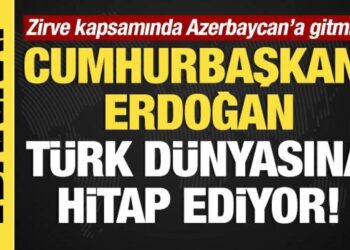 Son dakika… Başkan Erdoğan Azerbaycan’da! Türk dünyasına hitap ediyor!