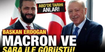 Son dakika: Cumhurbaşkanı Erdoğan, Şara ve Macron ile görüştü!