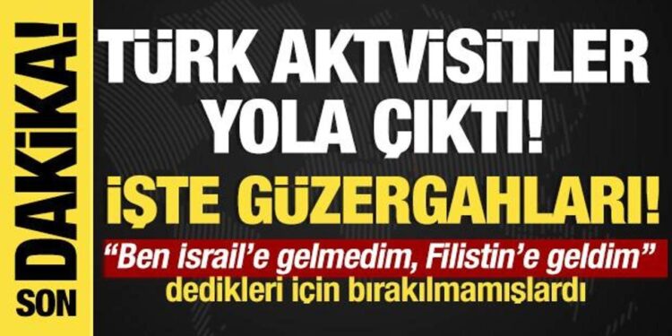 Son dakika… Dışişleri Bakanlığından flaş açıklama: Türk aktivistler Ürdün’de!