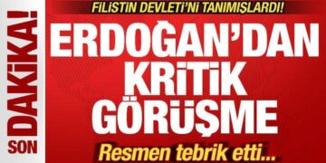 Son dakika: Filistin Devleti’ni tanımışlardı! Erdoğan, Starmer’i tebrik etti