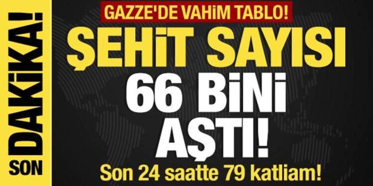 Son dakika… Gazze’de vahim tablo! Şehit sayısı 66 bini aştı!