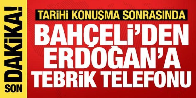 Son dakika haberi: Bahçeli’den Erdoğan’a tebrik telefonu