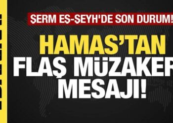 Son dakika… Hamas’tan flaş müzakere mesajı! Şerm eş-Şeyh’de son durum!