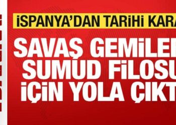 Son dakika: İspanya’dan tarihi karar! Savaş gemileri Sumud filosu için yola çıktı