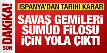 Son dakika: İspanya’dan tarihi karar! Savaş gemileri Sumud filosu için yola çıktı
