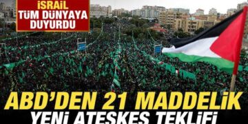 Son dakika: İsrail tüm dünyaya duyurdu! ABD’den 21 maddelik ateşkes teklifi