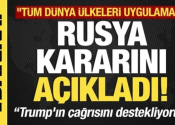 Son dakika… Rusya kararını açıkladı “Trump’ın çağrısını destekliyoruz”