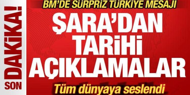 Son dakika: Şara’dan tarihi açıklama! BM’de sürpriz Türkiye mesajı! Tüm dünyaya seslendi