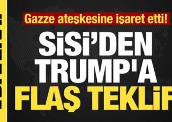 Son dakika… Sisi’den Trump’a flaş teklif! Gazze ateşkesine işaret etti!