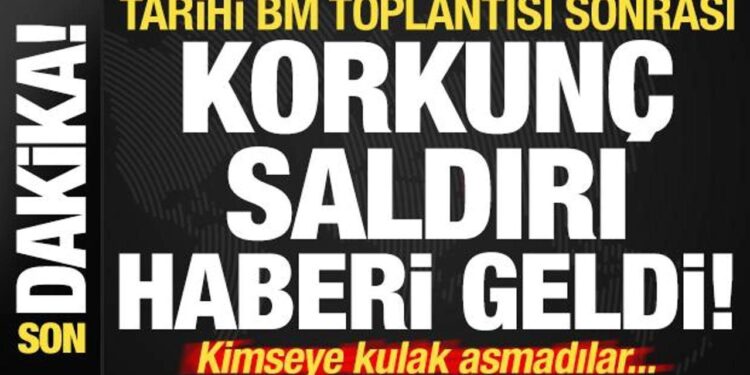 Son dakika: Tarihi BM toplantısı sonrası İsrail’den korkunç katliam!