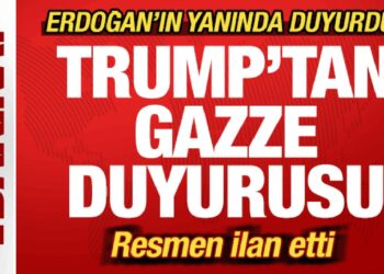 Son dakika: Trump, Erdoğan’ın yanında ilan etti: Gazze’deki savaşı bitireceğiz