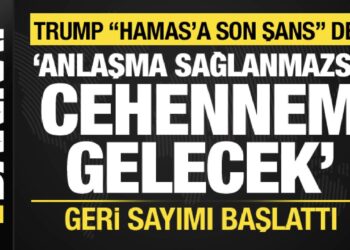 Son dakika: Trump Hamas’ı süre vererek tehdit etti: Anlaşma sağlanmazsa cehennem gelecek