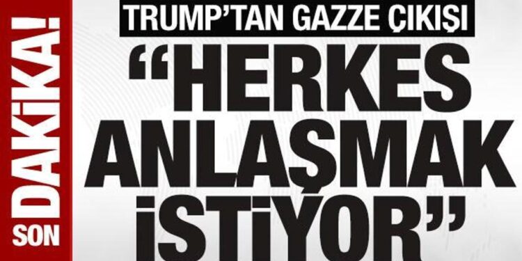 SON DAKİKA: Trump’tan Gazze açıklaması: “Herkes anlaşmak istiyor”