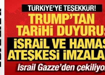 Son dakika: Trump’tan tarihi duyuru! Hamas ve İsrail ateşkes imzaladı! İsrail çekiliyor