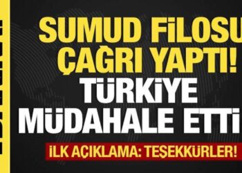 Son dakika…İlk açıklama: Teşekkürler! Sumud Filosu çağrı yaptı Türkiye müdahale etti!