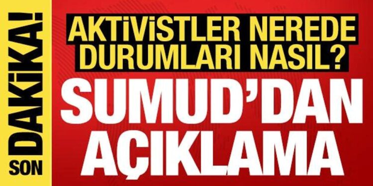 Sumud Filosu’ndan açıklama: Tüm aktivistler Aşdod Limanı’nda
