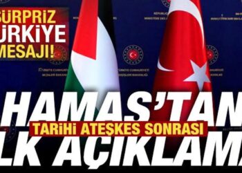 Tarihi ateşkes sonrası Hamas’tan ilk açıklama! Sürpriz Türkiye mesajı