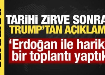 Tarihi zirve sonrası Trump’tan açıklama: “Erdoğan ile harika bir toplantı yaptık’