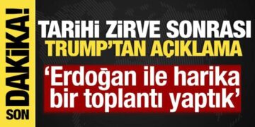 Tarihi zirve sonrası Trump’tan açıklama: “Erdoğan ile harika bir toplantı yaptık’