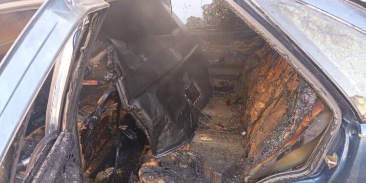 Tartıştığı kişinin aracını ateşe verdi! Gözaltına alındı