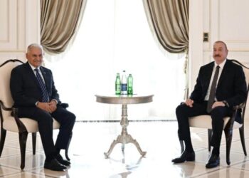 TDT Aksakallar Konseyi Başkanı Yıldırım’dan önemli ziyaret… Aliyev ile bir araya geldi!