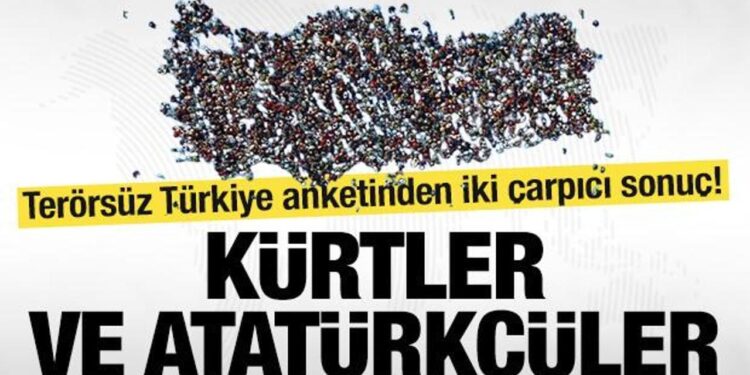 Terörsüz Türkiye anketinden dikkat çeken sonuçlar: Kürtlerden tam destek, Laikçiler soğuk