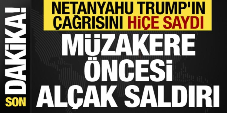 Trump’ın çağrısına kulak asmıyor… İsrail, Gazze’ye saldırmayı sürdürüyor!
