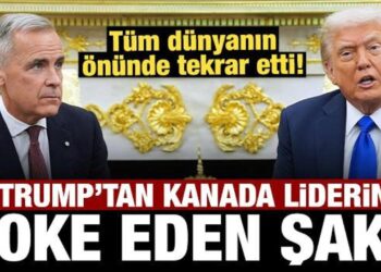 Trump’tan Kanada Başbakanı Carney’i şoke eden şaka: Tüm dünyanın önünde tekrar etti!