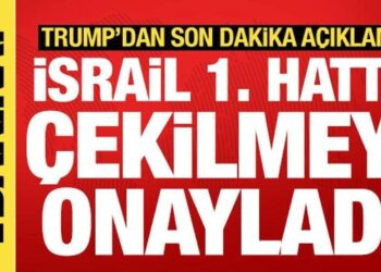 Trump’tan son dakika Gazze açıklaması: İsrail birinci hatta çekilmeyi onayladı