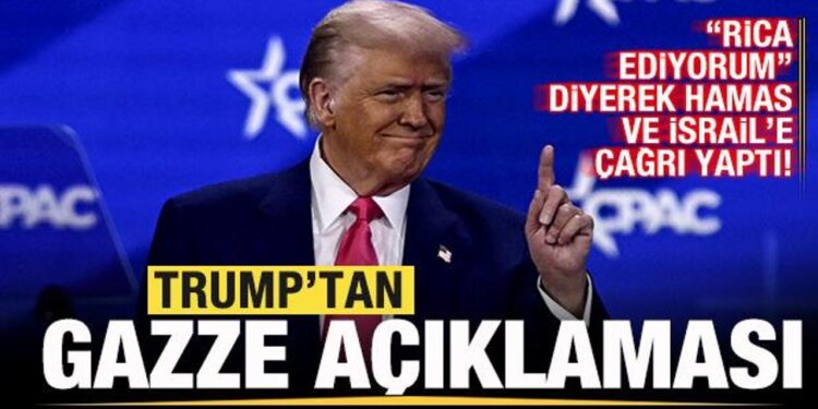 Trump’tan son dakika Gazze açıklaması! “Rica ediyorum” Hamas ve İsrail’e seslendi