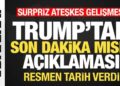 Trump’tan son dakika Mısır açıklaması! Sürpriz ateşkes gelişmesi! Tarih verdi