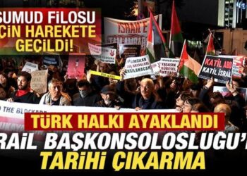 Türk halkı ayaklandı! İsrail Başkonsolosluğuna çıkarma! Sumud Filosu için harekete geçildi