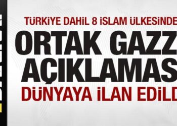 Türkiye dahil 8 İslam ülkesinden son dakika Gazze açıklaması! Dünyaya ilan edildi