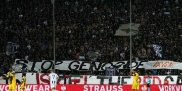 Yunan takımı, Maccabi maçında Gazze’yi unutmadı! İsrail’e sert tepki