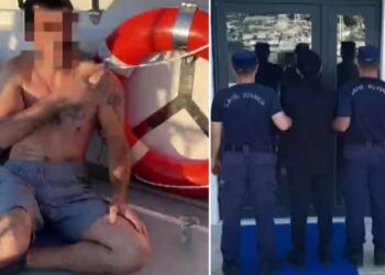 Yüzerek Yunan’a kaçarken yakalandı