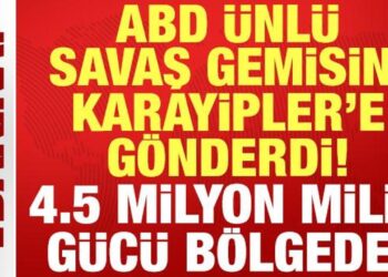 ABD ünlü uçak gemisini Karayipler’e gönderdi: 4.5 milyon milis bölgede!