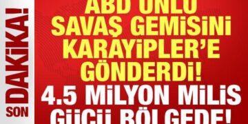 ABD ünlü uçak gemisini Karayipler’e gönderdi: 4.5 milyon milis bölgede!