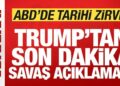 ABD’de tarihi zirve! Trump’tan son dakika savaş açıklaması